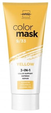 Кольорова маска для волосся 9/33 Жовтий 250 мл Unic Color Mask