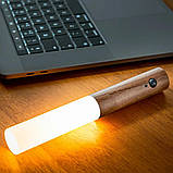 Світильник настінний акумуляторний LED з датчиком руху, теплим світлом і магнітним кріпленням, Світле дерево AND-850-LightWood, фото 9