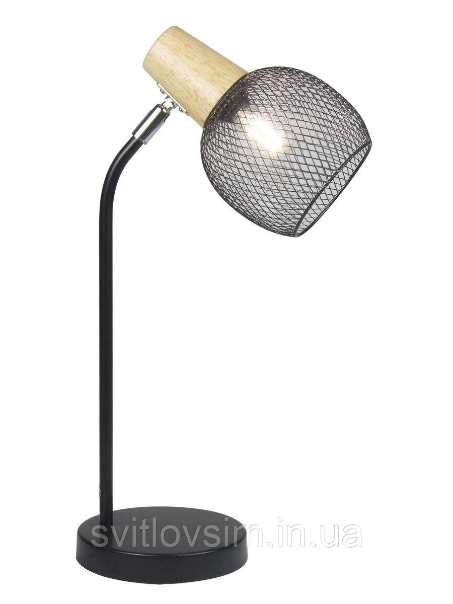 Настільна лампа в стилі лофт VALESO LT9000 BK з поворотнім механізмом, фото 1