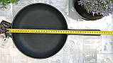 Сковорода чавунна з литою металевою ручкою, d=220мм, h=40мм, фото 6