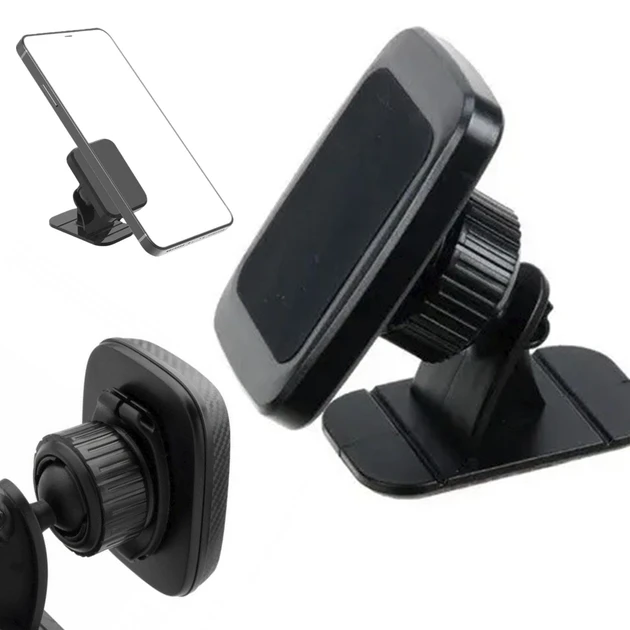 Автомобільний тримач для телефону RIAS H-CT230 магнітний Black (7_01979), фото 1