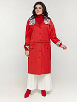 Трендовий жіночий легкий демісезонний подовжений Плащ-трансформер ''Дефіле''