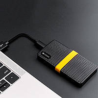 Внешний диск SSD KODAK X200 512G, USB Type-C 3.1 512 Гб Черный