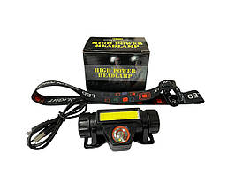 Ліхтар налобний USB (2 положення) (Bailong)