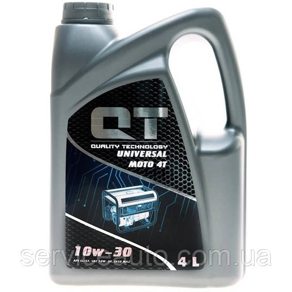 Олива моторна для генераторів QT-OIL UNIVERSAL MOTO 4T 10W-30 4 л, фото 1
