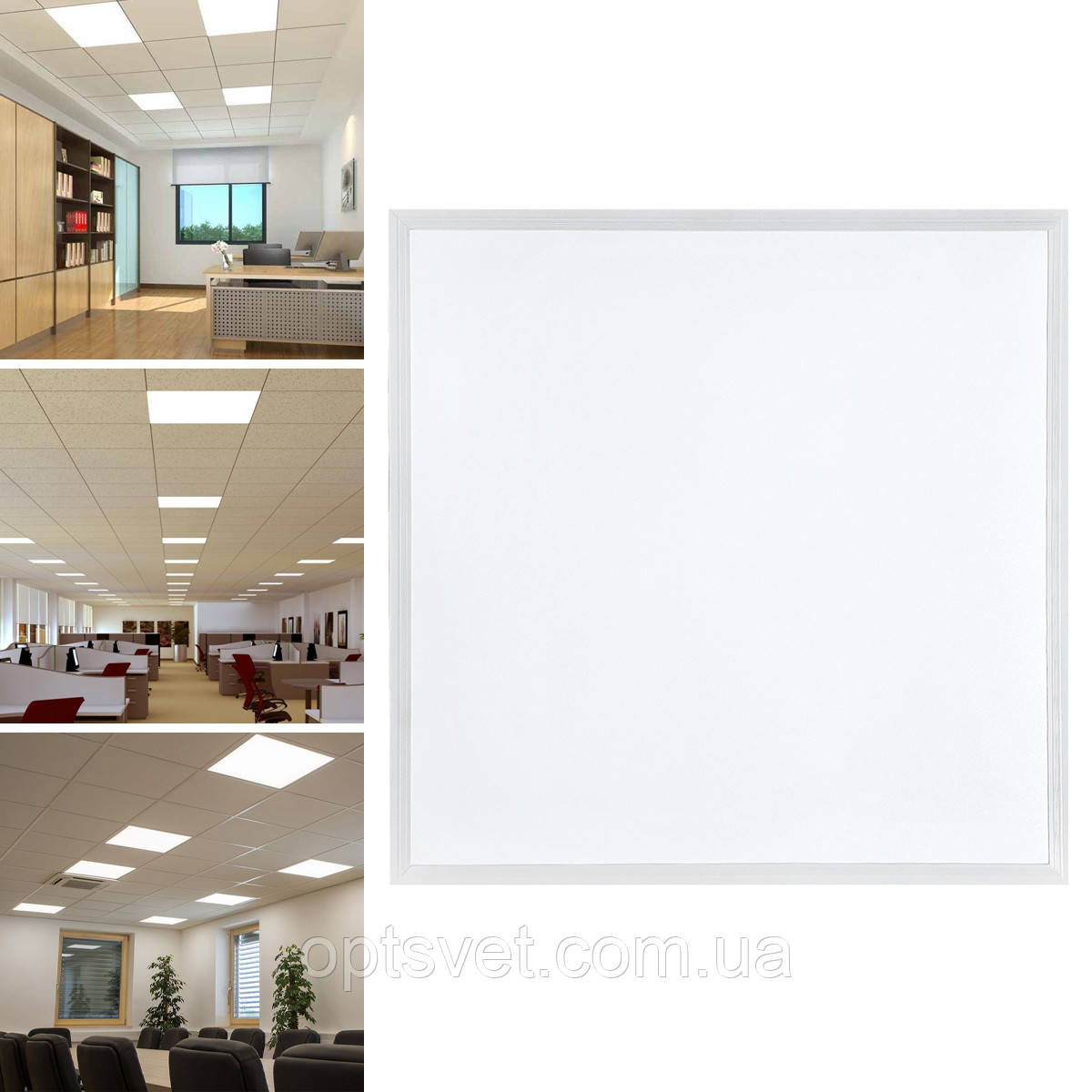 Світлодіодна панель BIOM ARM-3-600-36-5 36 W 5000 K 595x595x30 нейтральний білий, фото 1