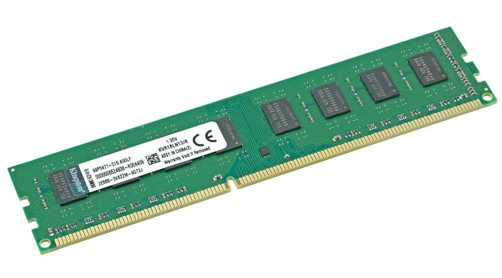 Оперативна пам'ять DDR3L 8Gb 1866 PC3L-14900 KVR18LN13/8-GWB широкопрофільна 1866MHz, фото 1