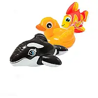 Надувний набір іграшок 3 в 1 Intex 58590-3 «Звірятка» (Тедді, Дакотта, Вейн)