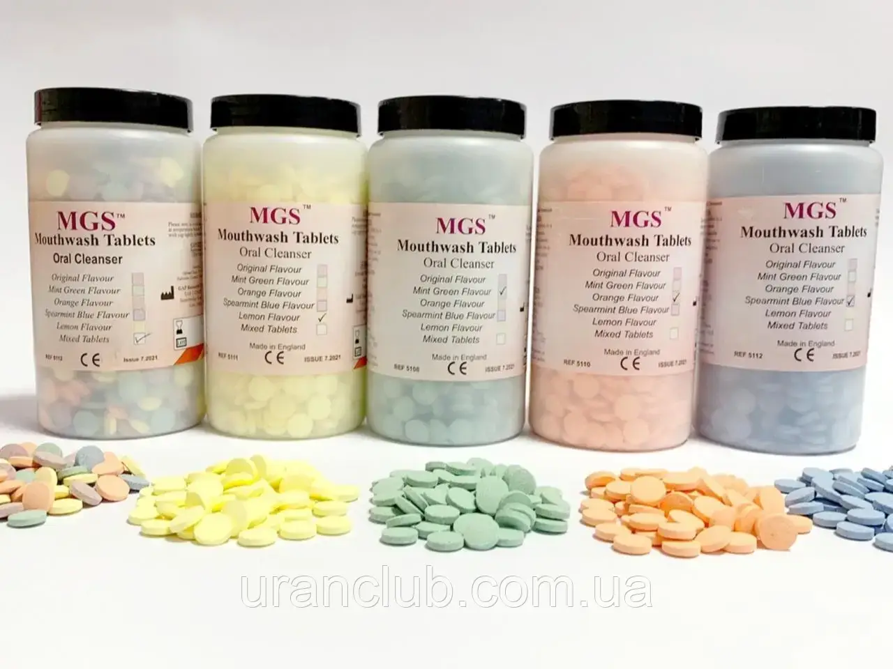 Таблетки для полоскания рта mgs 1000 шт./уп., фото 1
