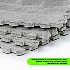 Підлога-пазл плюшевий СВІТЛО-СІРИЙ 30*30*1cm (D) SW-00002080, фото 5