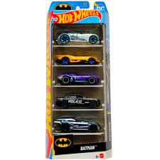 Набір із 5 машинок Хот Вілс Batman Hot Wheels Mattel JBJ76