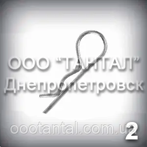 Шплінт голчастий 2 оцинкований DIN 11024 форма Е