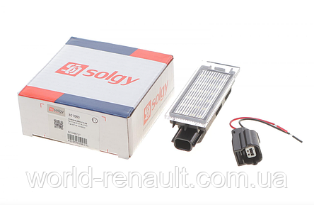SOLGY (Іспанія) 301060 — Підсвічування номерного знака в комплекті з фішкою на Рено Меган III, фото 1