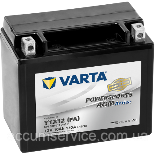 Акумулятор Varta Powersports AGM 510 909 017