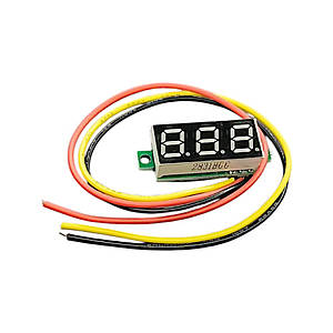 Цифровий вольтметр DC, DVM-28,3AB, зелений, 0-100V, без корпусу