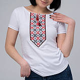 Футболка жіноча з вишивкою  "Сила Роду" біла, фото 5
