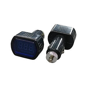 Автомобільний цифровий вольтметр DC, 8-30V, червоний для прикурювача