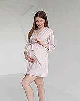 Комплект халат і сорочка для годування на запа́х CREAMY, фото 10