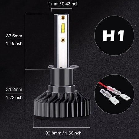 Автолампи H1 Turbo LED 6000K автолампи світлодіодні автолампи авто лед лампи лампа лед світлодіодна лампочка автомобільна