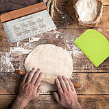 Різак професійний для тіста зі шкалою вимірювання, тісторіз, фото 3