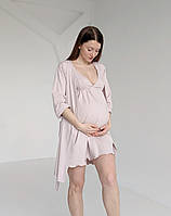 Комплект халат і сорочка з кліпсами для годування CREAMY, фото 3