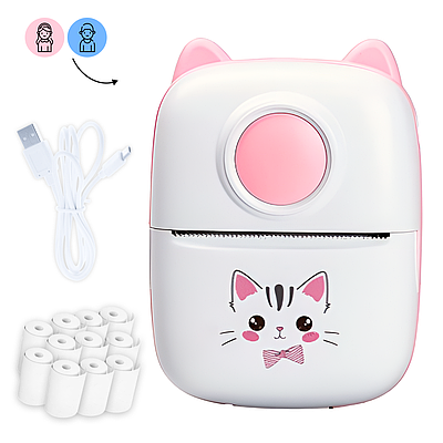 Міні принтер дитячий портативний термопринтер мініпринтер безпроводний блютуз з термопапером