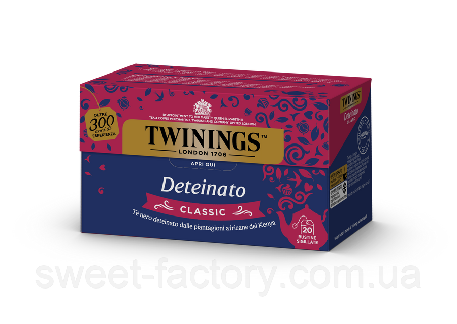 Чай Twinings Deteinato Tea Classic 20s 30g