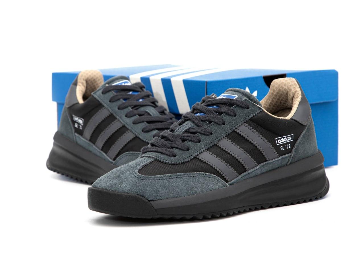 Чоловічі Кросівки Adidas SL 72 Black Grey / Адідас СЛ 72