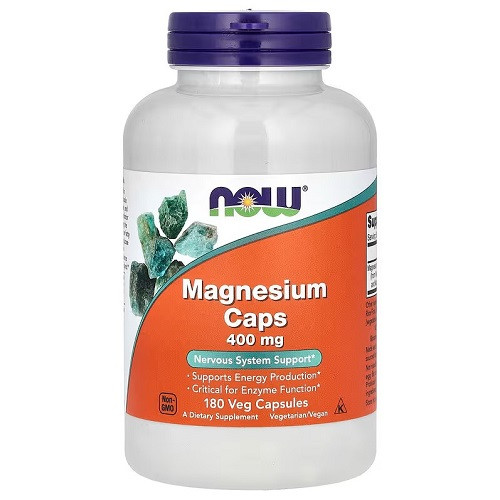 Вітаміни Магній Now Magnesium Caps 400 mg (180 капсул.)