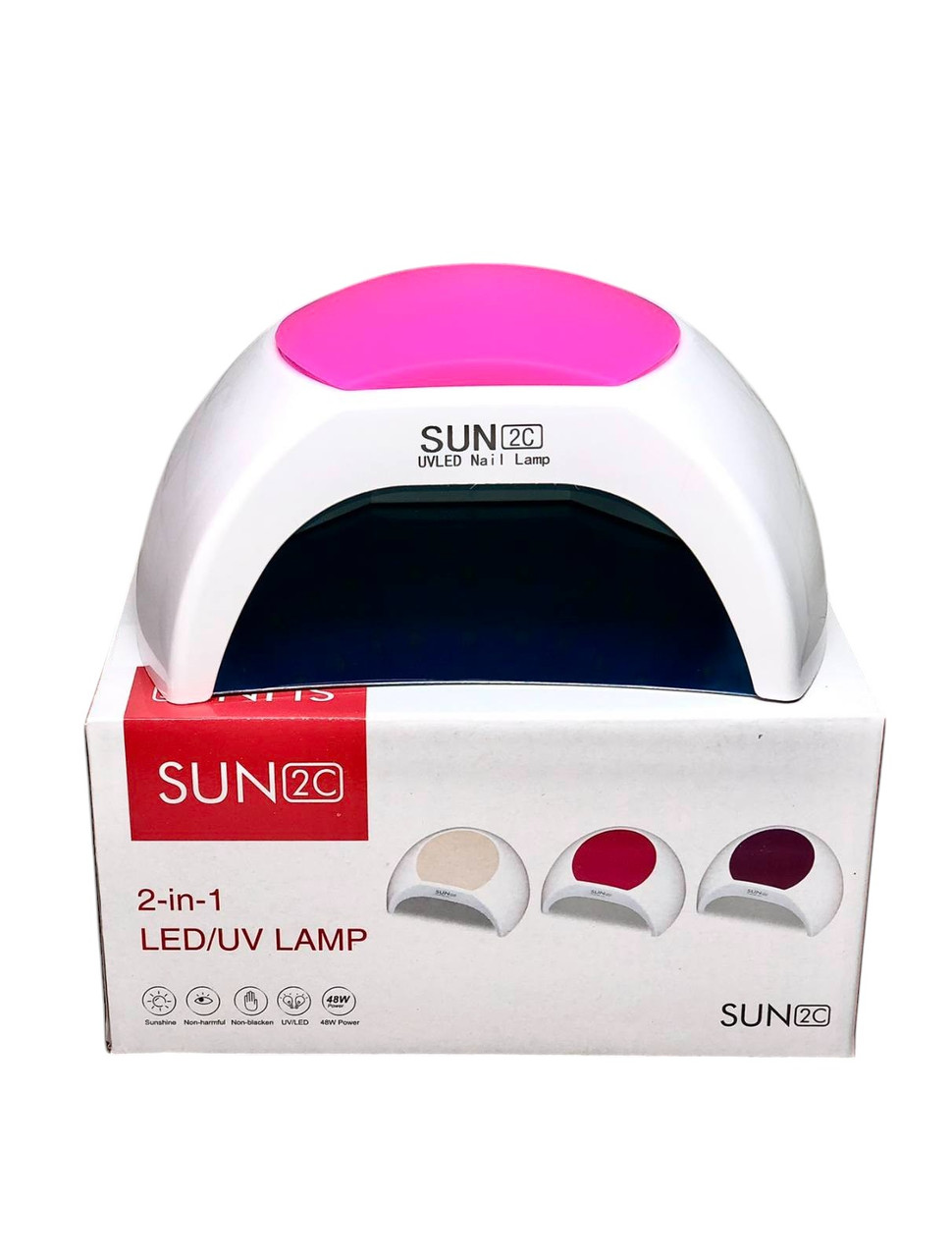 Лампа для манікюру SUN 2C LED+UV 48 Ватт. з дисплеєм, таймер 10, 30, 60 та 90 сек)