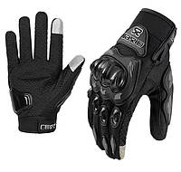 Перчатки для мото Мотоциклетные с защитой костяшек Черные