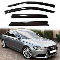 Дефлекторы боковых окон Audi A6 4G C7 Ауди А6 седан 2011-2018 ветровики