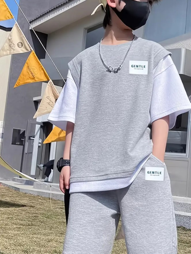 Костюм на літо для хлопчика підлітка Обманка, фото 1