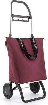 Складана Сумка-візок 2в1 Rolser Mini Bag Plus MF 2L Burdeos бордова Іспанія