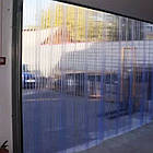 ПВХ стрічка ребриста 200х2 мм, стандартна стрічка для ПВХ штори, прозора стрічка ПВХ для завіси, стрічка ПВХ з ребром жорсткості, фото 5