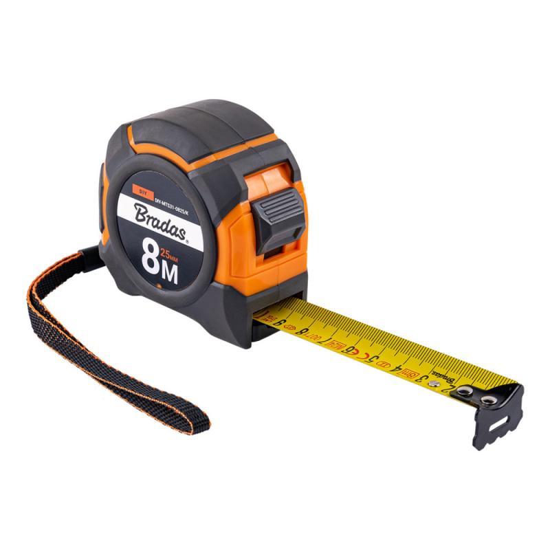 Рулетка на котушці, кінець з нержавіючої сталі, SNAP soft, 8м/25мм, DIY-MTS31-0825/K