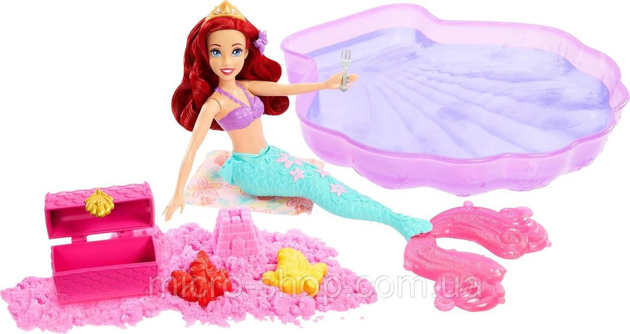 Лялька Русалочка Аріель та набір для басейну з формувальним піском Ariel Mermaid Pool Set with Moldable Sand