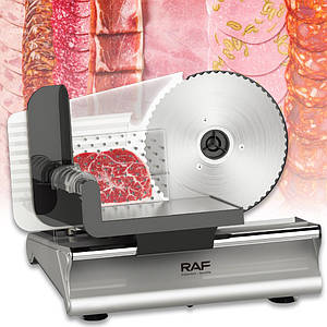 Електрична машинка для нарізування з регулюванням товщини різання та диском 190 мм RAF R.8800