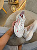 Жіночі модні кросівки Nike Vista Lite White Red Найк Віста літні білі з червоним сітка на високій підошві, фото 4