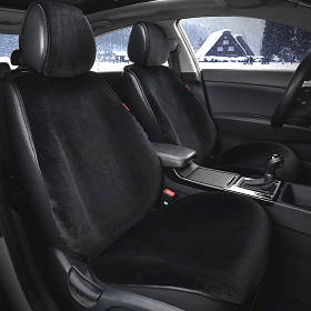 Накидки на передні сидіння CarFashion, модель ALPACA, чорний