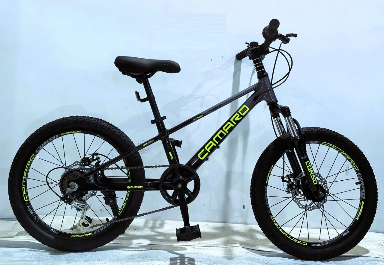 Дитячий велосипед 20" Corso Camaro CM-76452 чорно-жовтий на зріст 110-125 см