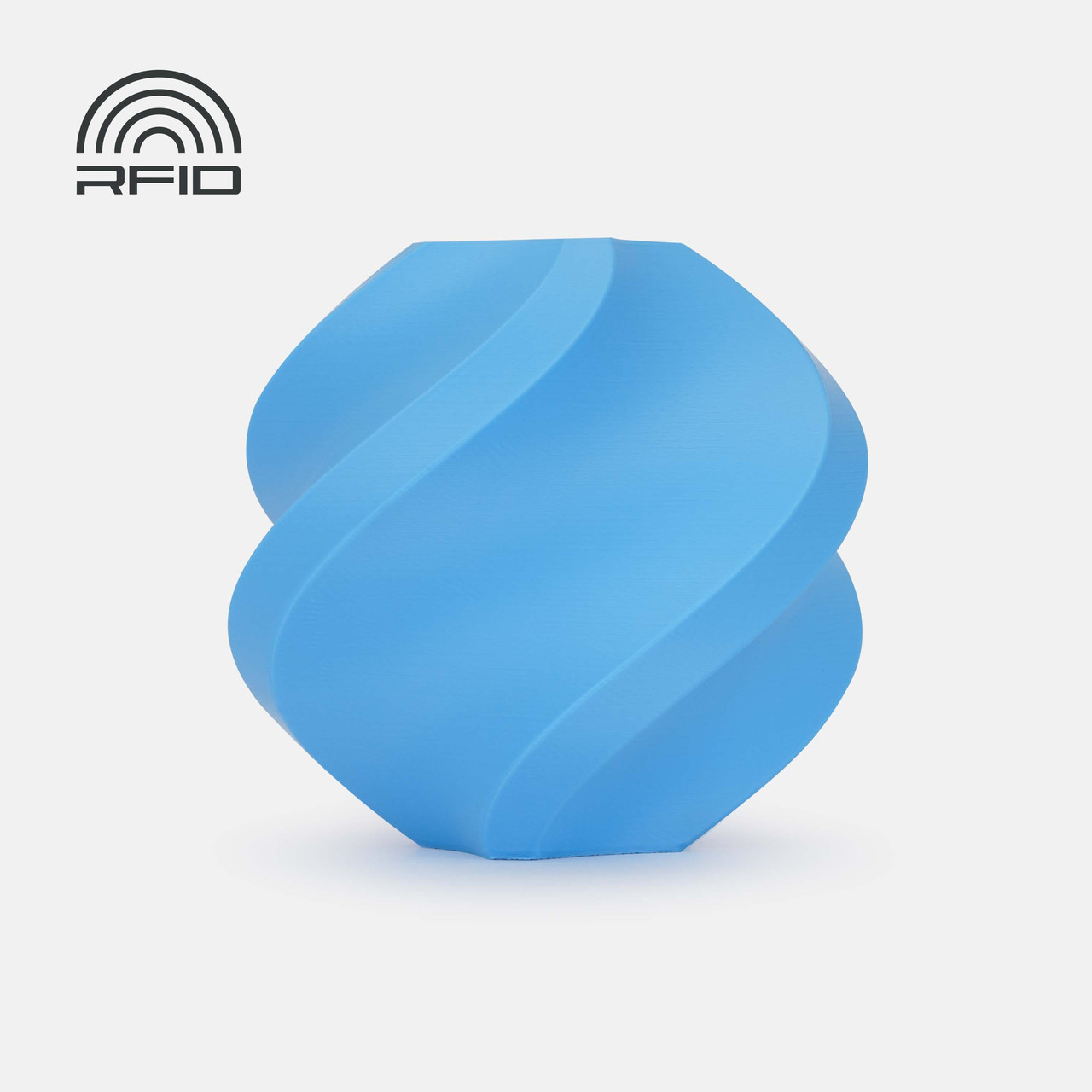 Пластик без котушки Bambu Lab ABS Azure (40601), Refill, 1.75мм, 1кг, 398м, 240-270°C, Лазурний філамент для 3Д-друку