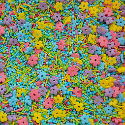 Посипка кондитерська мікс "Квіткові забави", 50 гр.