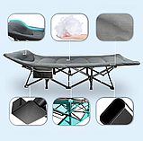 Похідна розкладачка LEOBRO сірого кольору (HT-169K Grey), фото 7