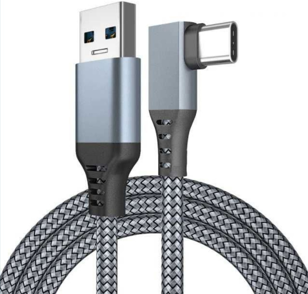 Кабель Oculus Link для Meta Quest 2, 3, 3S, Pico 4 USB 3.2 Сірий, 5 метрів