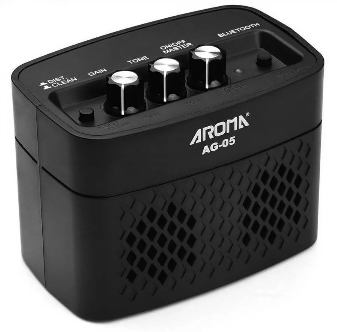 Комбопідсилювач для електрогітари AROMA AMP AG05 BLACK потужність 5вт, фото 1