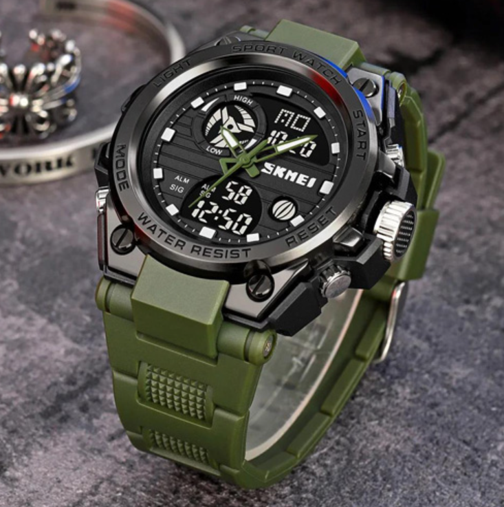 Годинник наручний 2031AG SKMEI, ARMY GREEN, фото 1