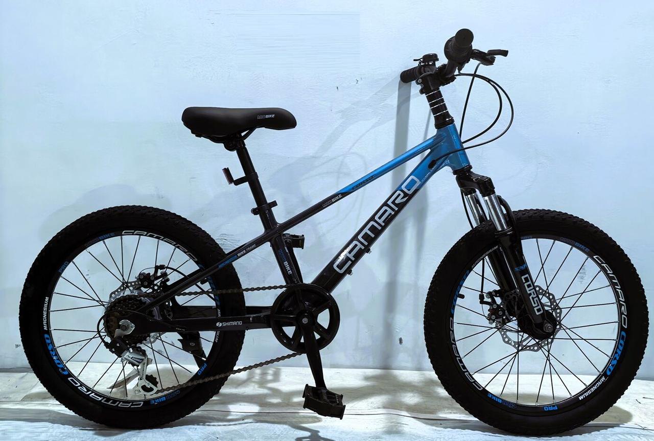 Дитячий велосипед 20" Corso Camaro CM-48526 чорно-синій на зріст 110-125 см