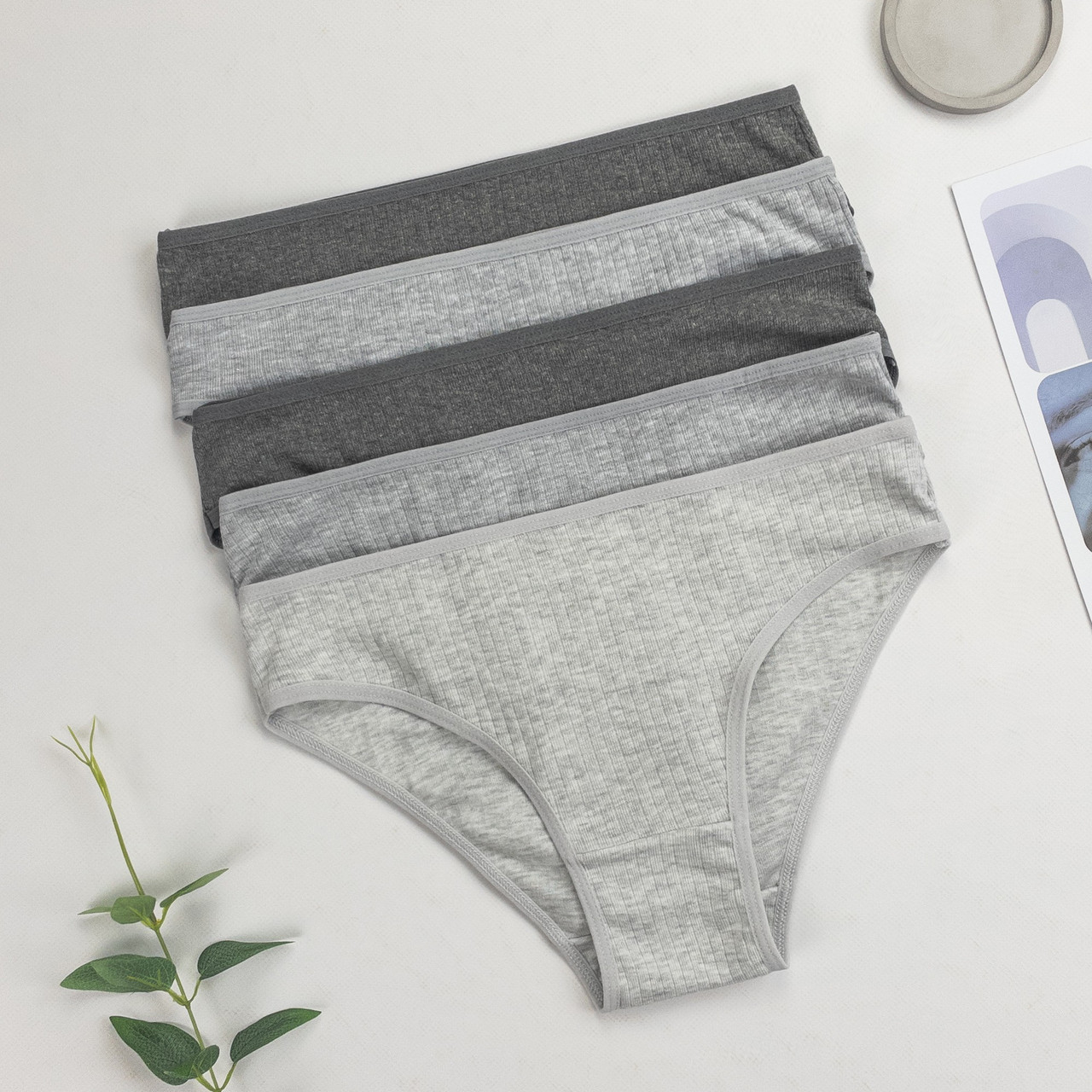 Труси сліпи в рубчик жіночі Nicoletta Туреччина XL, 2XL | 5 шт.