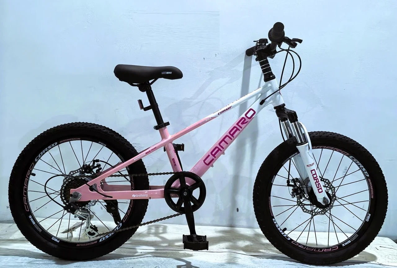 Дитячий велосипед 20" Corso Camaro CM-61574 біло-рожевий на зріст 110-125 см